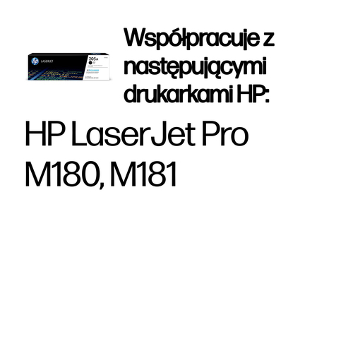 HP 205A oryginalny wkład z czarnym tonerem LaserJet CF530A