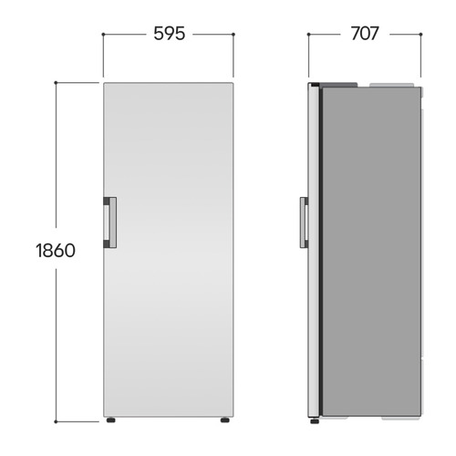 LG GLE51PZGSZ fridge Freestanding – image 4