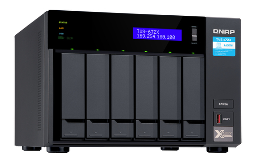 QNAP TVS-672X NAS Tower Intel® Core™ i3 – image 2