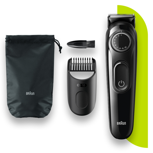 Braun Beard trimmer BT3240 with precision dial, 2 combs and Gillette Fusion5 ProGlide razor – image 2