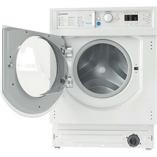 Indesit BI Wmil 71252 UK N Integrated 7 kg 1200 Spin Washing Machine, White - image 3
