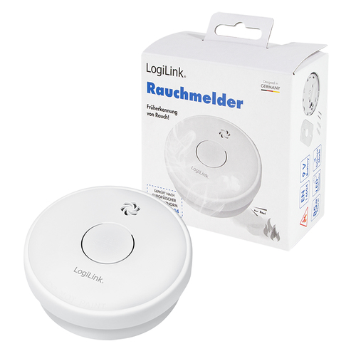 LogiLink Smoke detector with replaceable zinc carbon battery 1 year battery – Foto 11 von 11