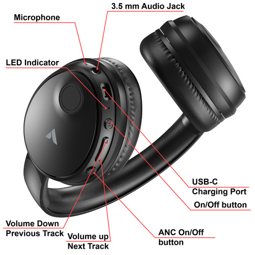 Verbatim TruSound Bluetooth Headset with ANC – image 6
