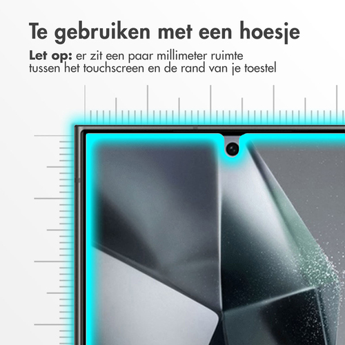 Accezz Gehard Glas Screenprotector 2-pack Samsung Galaxy S24 Ultra, afbeelding 3