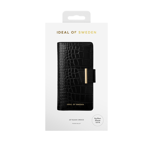 iDeal of Sweden Cora Phone Wallet iPhone 13/14 Jet Bck Cro – image 6