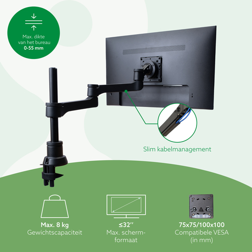 R-Go Tools R-Go Enkele monitorarm (Zepher), afbeelding 6