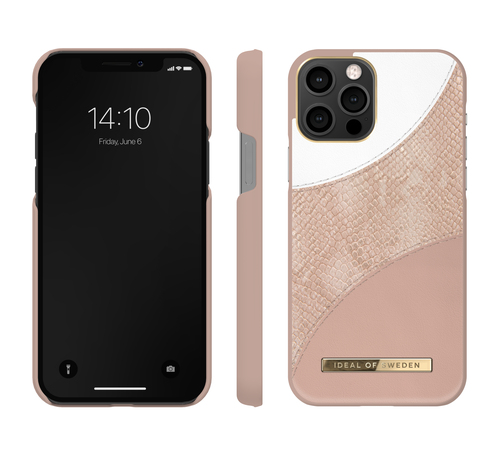 iDeal of Sweden Atelier Case iPhone 12/12P Blush Pink Snake – image 2