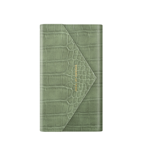 iDeal of Sweden Envelope Clutch iPhone 11P/XS/X Sage Croco