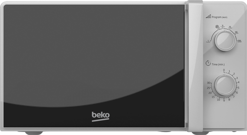 Beko Compact Solo MOC20100SFB 20 Litre 24cm High, Freestanding Small Standard Microwave Oven - Silver - image 2