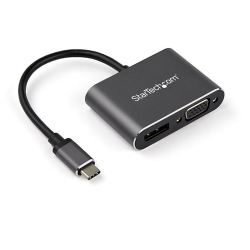 StarTech.com CDP2DPVGA USB графический адаптер 3840 x 2160 пикселей Черный, Серый