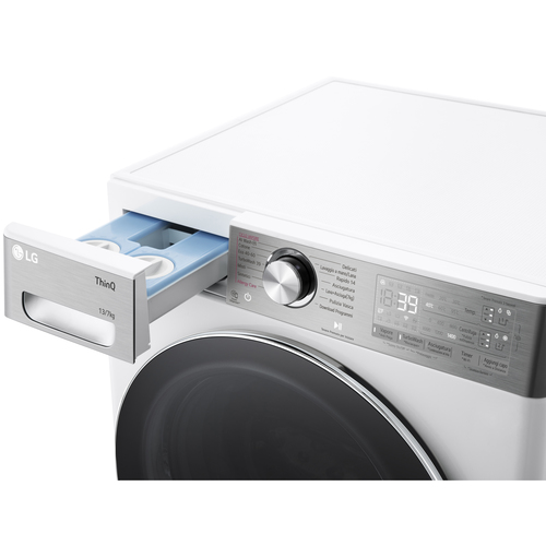 LG D4R9513TPWC washer dryer Freestanding Front-load Silver, White – image 5
