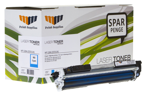 MM Cyan Laser Toner - HP 126A (CE311A) - For HP LaserJet Pro
