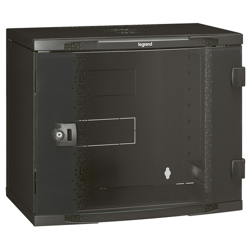 Legrand 046206 rack cabinet 9U Wall mounted rack Black