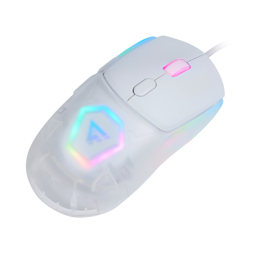 Mouse Gaming GAME FACTOR MOG530-WH MOUSE GAME FACTOR MOG530-WH CARCASAS INTERCAMBIABLES PIXART 3327 12000 DPI RGB USB BLANCO - MOG530-WH