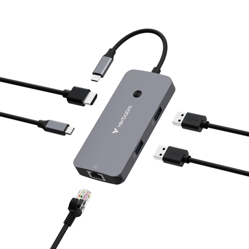 Verbatim CMH-05 USB Type-C 5000 Mbit/s Silver