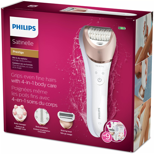 Philips Satinelle Prestige BRE648/00 epilator 1 tweezers Beige, White – image 2