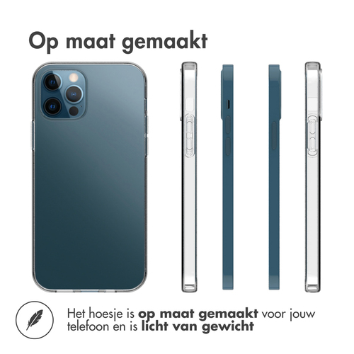 Accezz Clear Case voor Apple iPhone 12 (Pro) Telefoonhoesje Transparant, afbeelding 4