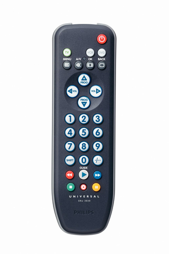 Philips SRU3030 3in1 for TV/VCR/DVD Universal remote control