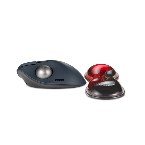 Kensington Slim Duo Gel Handgelenkauflage fr MausTrackball - Rot – Foto 5 von 7