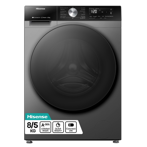 Hisense WD3S8043BT3 washer dryer Freestanding Front-load Titanium – image 1