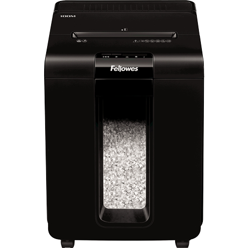 FLEXSHRED CAPABILITY SHREDS UP TO 100 SHEETS AUTOMATICALLY OR 10 SHEETS MANUALLY