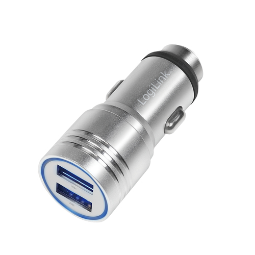LogiLink USB car charger with integrated emergency hammer