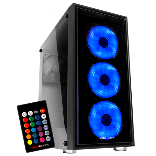 Mars Gaming MC7 computer case Midi Tower Black – image 2