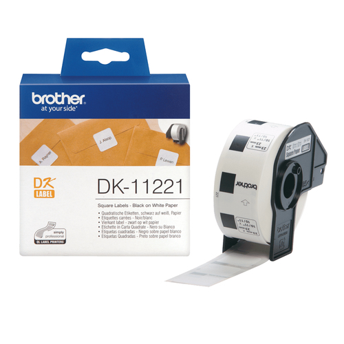Original Brother DK11221 Square Labels (23mm) - image 1