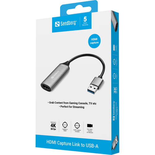 Sandberg HDMI Capture Link to USB-A – image 3