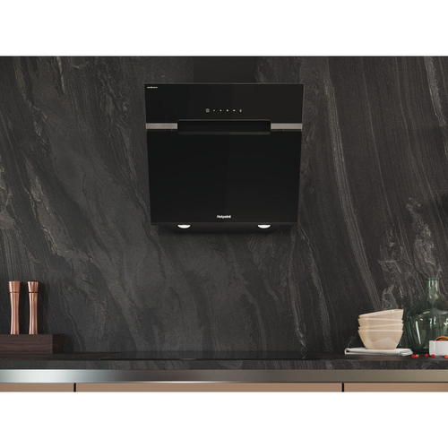 Hotpoint PHVS61FLTDPK 60cm DropProtect Chimney Hood in Black - image 3