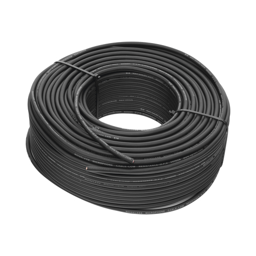 90304 Cable para Micrófono de 100 Metros Compatible con Conectores XLR 65 mm 35 mm y RCA PVC Marcado por Metro Alta Fidelidad Núcleo de Cobre Puro 90304