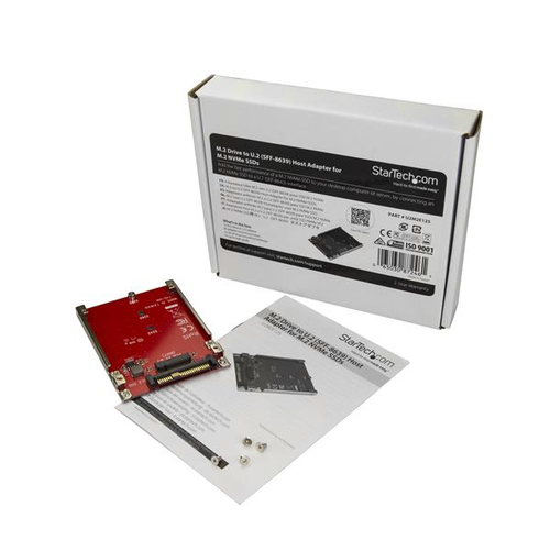 StarTech.com M.2 to U.2 Adapter - For M.2 PCIe NVMe SSDs - PCIe M.2 Drive to U.2 (SFF-8639) Host Adapter - M2 SSD Converter (U2M2E125) Interfaceadapter – billede 5