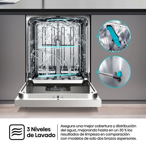 Hisense HS643C90W dishwasher Freestanding 16 place settings – image 6