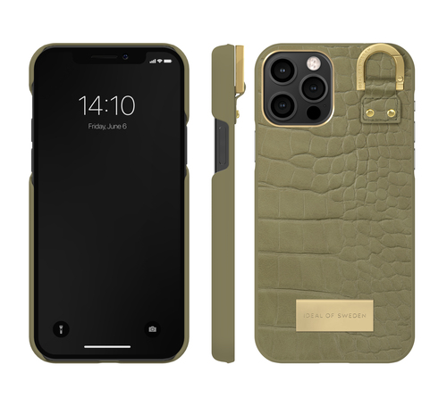 iDeal of Sweden Atelier Case iPhone 12/12P Sage Croco – image 5