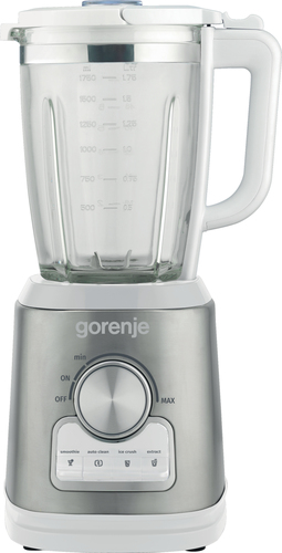 Gorenje B1400E 1.75 L Tabletop blender 1400 W Silver, Transparent