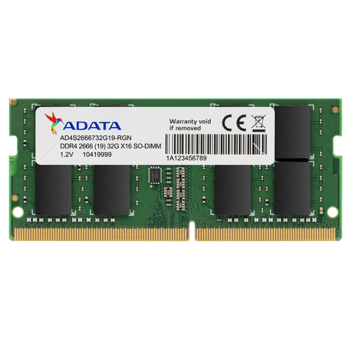 ADATA AD4S2666716G19-SGN модуль памяти 16 GB DDR4 260-pin SO-DIMM