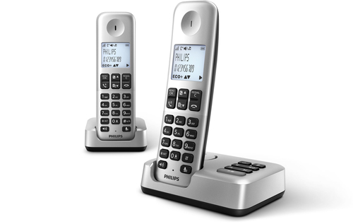 Philips D5352S/FR telephone DECT telephone Caller ID Black, Silver