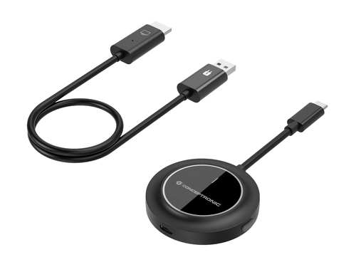 TRANSMISOR USB-C A HDMI WIRELESS CONCEPTRONIC ATHERIC01B 5GHz 30m 1080P 60Hz