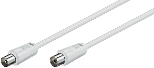 Goobay Antenne Kabel dobbeltskærmet Hvid 1,5m