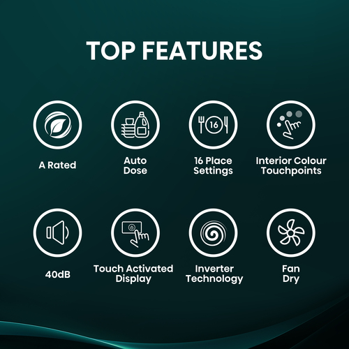 Hisense Auto Dose HS693A90XADUK Wifi Connected Full Size Dishwasher - Stainless Steel - A Rated, Stainless Steel - image 5
