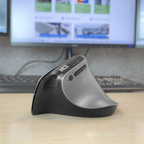 ACT Connectivity Draadloze Ergonomische Muis met Bluetooth en USB-C/USB-A, afbeelding 2