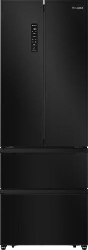 Hisense PureFlat Slim RF632N4AFC1 Total No Frost American Fridge Freezer - Black / Stainless Steel - C Rated, Black - image 1