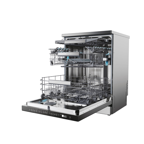Haier I Pro Shine 5 XF6B0M3PDA Full-size WiFi-enabled Dishwasher - Graphite, Black - image 7