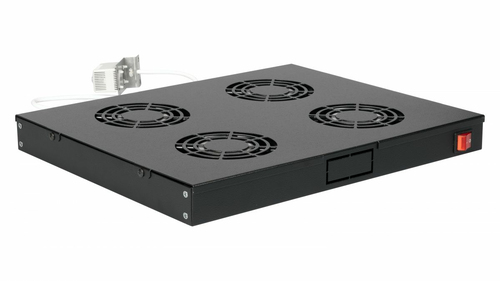Equip Lüftermodul 19" voor Serverschränke, 4xLüfter RAL9005