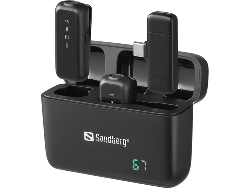 Sandberg 126-55 microfoon Zwart Microfoon met bevestigingsclip