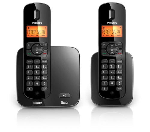 Philips Perfect sound CD1702B/78 telephone Caller ID Black