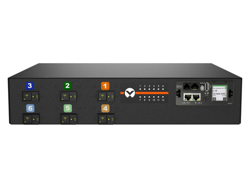 Vertiv Geist MNS5MDR6-12CF18-6PS15B0H10-S power distribution unit (PDU) 12 AC outlet(s) 0U Black