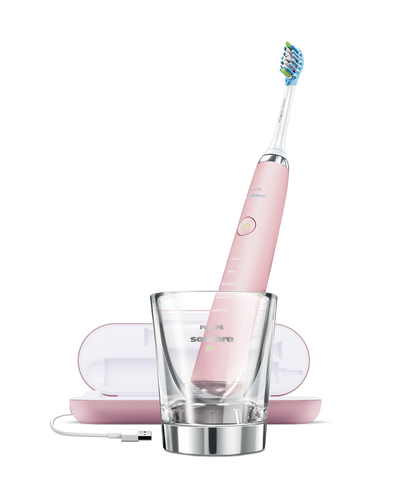 Philips Sonicare DiamondClean HX9369/89 electric toothbrush Adult Sonic toothbrush Pink, White