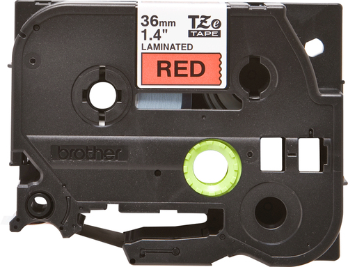 Brother P-touch TZ-461 36mm x 8m Black On Red Laminated TZE461 - image 2
