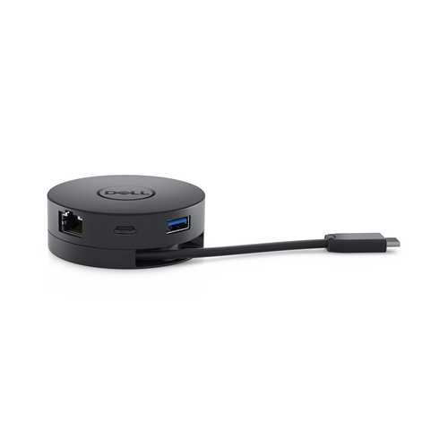 DELL Mobile Adapter DA300 Проводная USB 3.2 Gen 2 (3.1 Gen 2) Type-C Черный